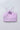Satin sleeveless rose detail halter party crop top - Purple