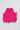 Net knit sleeveless  Ruffle Aline crop top- Pink