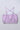 Satin sleeveless rose detail halter party crop top - Purple