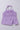 knitted schiffli sleeveless ruched slit peplum top and flared pant set- Lilac