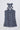 100% cotton woven sleeveless abstract printed cut out detail Top-Navy