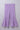 knitted schiffli sleeveless ruched slit peplum top and flared pant set- Lilac
