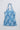 100% cotton woven sleeveless tie dye printed back tie up top- Blue
