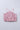 organza sleeveless rose detail halter party crop top-Pink