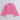 floral printed full sleeves high neck crop top and corduroy asymmetric pocket detail  skirt set-Pink/Navy