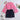 floral printed full sleeves high neck crop top and corduroy asymmetric pocket detail  skirt set-Pink/Navy