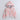 Animal printed full sleeves zip up winter hoodie-Peach/Grey