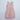 foil printed knotted halter neck party dress - Peach