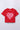 100% cotton Heart printed half sleeves Crop T-shirt-Red & Pink