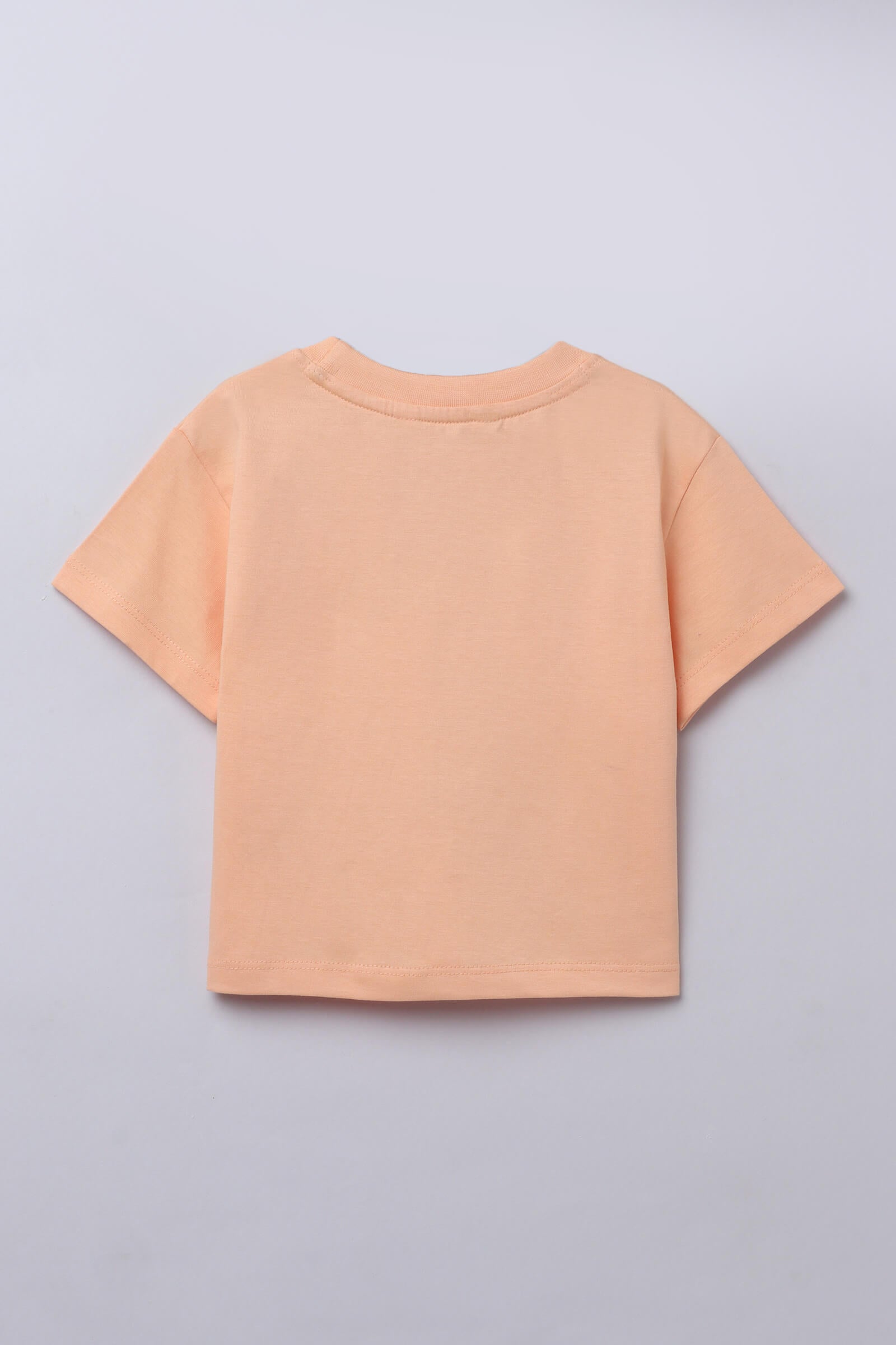 100% cotton half sleeves Graphic printed crop T-shirt- Multi