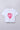 100% cotton half sleeves Heart printed crop T-shirt-White & Pink
