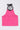 100% cotton sleeveless tape and badge detail halter neck crop top-Pink