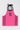 100% cotton sleeveless tape and badge detail halter neck crop top-Pink