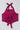 Sleeveless foil printed back tie up crop- Wine