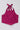 Sleeveless foil printed back tie up crop- Wine