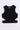 sleeveless back tie up crop top- Black