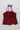 Lace knit sleeveless ruched slit peplum top-Marron