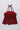 Lace knit sleeveless ruched slit peplum top-Marron