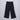 Solid Korean Pleated pant-Black