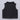 Denim sleeveless zip up crop top with matching skirt set-Black/white