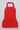 Linen woven sleeveless halter neck bubble hem dress-Red