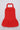 Linen woven sleeveless halter neck bubble hem dress-Red