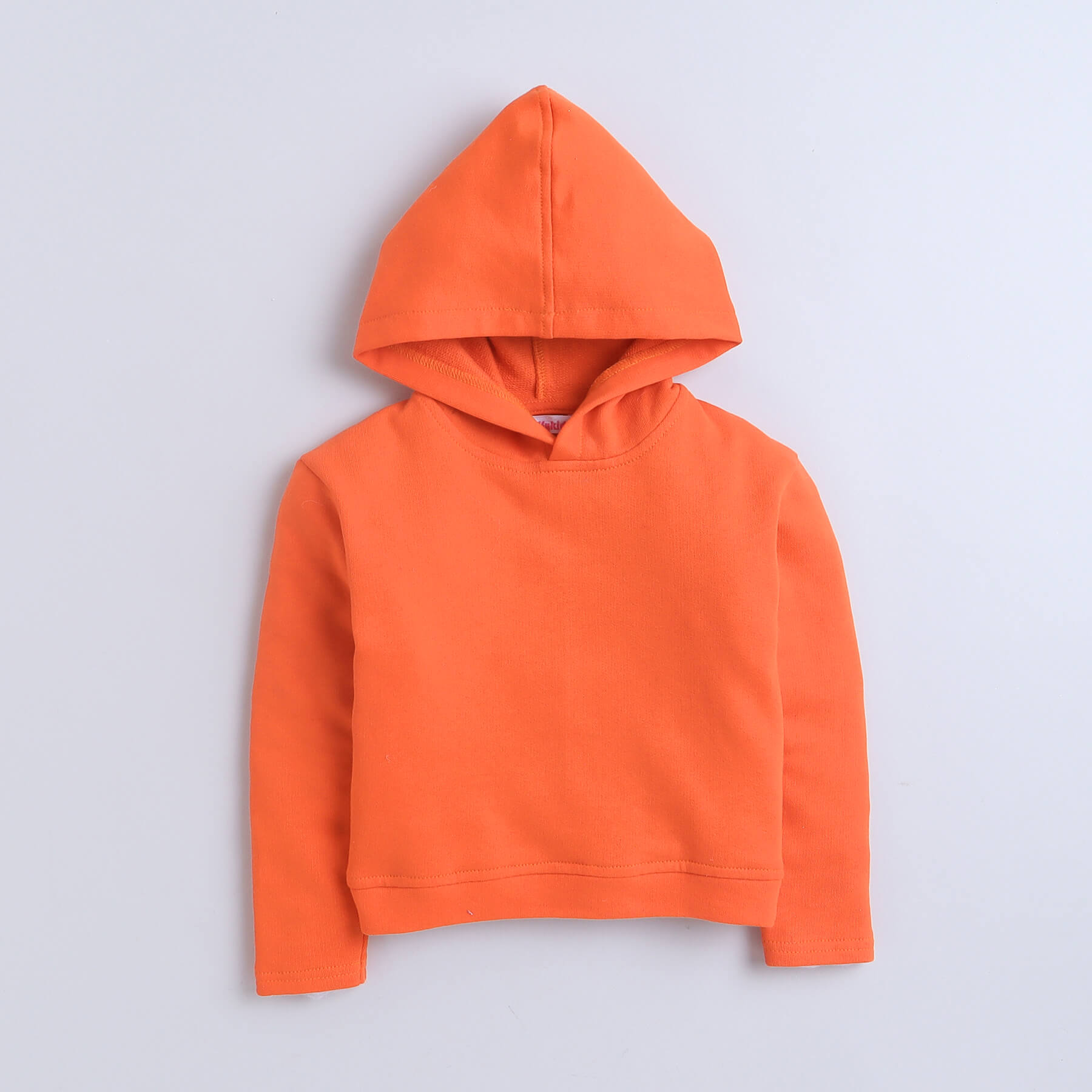 Taffykids graphic printed full sleeves hoody-Orange