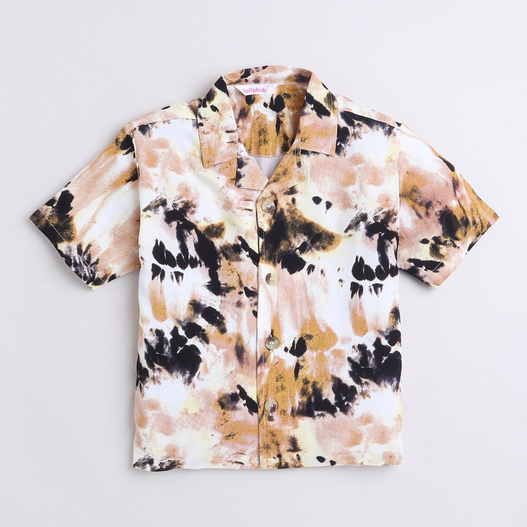 Shop Taffy Abstract Printed Half Sleeves Oversize Shirt-Multi Online