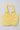Sleeveless ruched halter neck collar crop top-Yellow