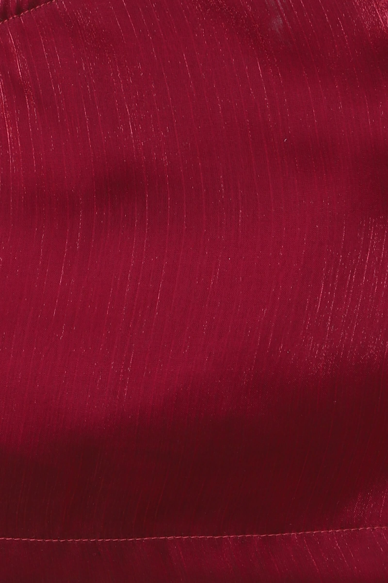 Organza woven sleeveless rose applique one shoulder party crop top-Wine