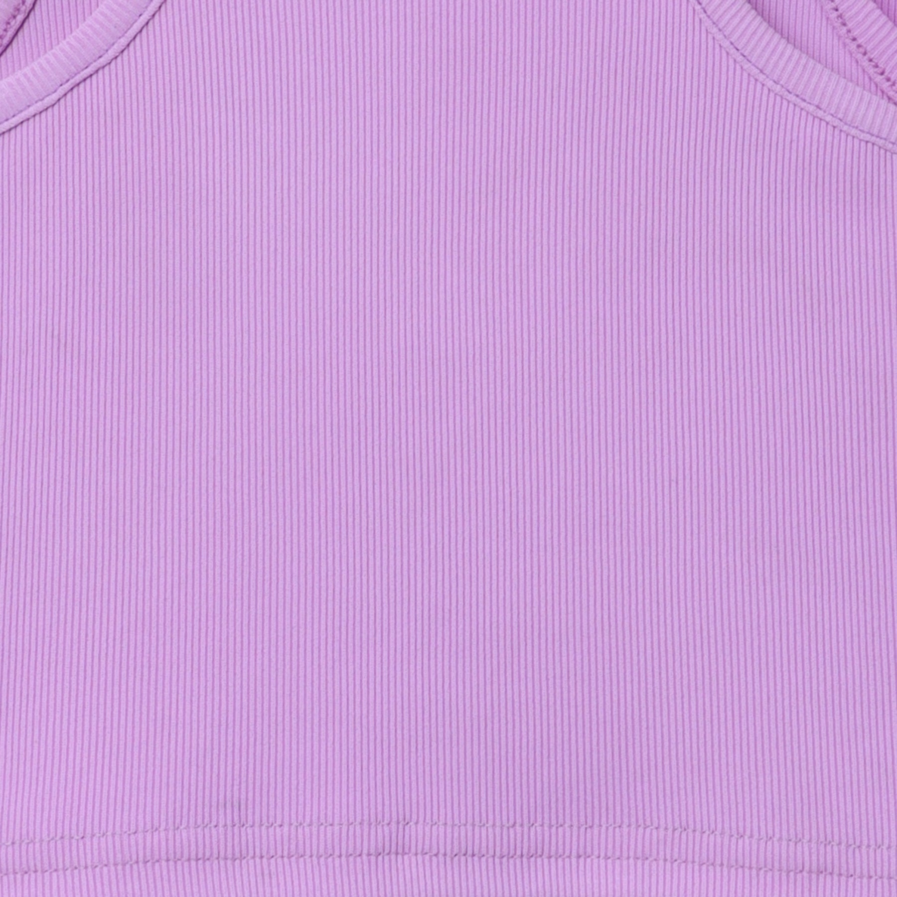 Rib sleeveless crop top -Purple