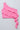woven sleeveless ruffle detail one shoulder crop Top-Pink