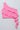 woven sleeveless ruffle detail one shoulder crop Top-Pink