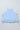 100% cotton woven sleeveless smocking and lace detail Side tie-up crop top-Blue