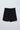 knit Knee length solid ring detail skirt- Black