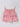 100% cotton Sleeveless floral printed singlet ruffle detailed peplum top-Pink
