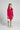 woven full sleeve flower detail crop blazer and Matching skirt set- Hot pink