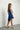 Knit One Shoulder Tie up Asymmetric Hem Party Dress -  Royal Blue