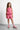 Woven Sleeveless Frill Top with Front bow detail and matching shorts - Pink