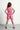 Woven Sleeveless Frill Top with Front bow detail and matching shorts - Pink