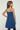 Corduroy Sleeveless Front Cut Out detail Dress - Blue